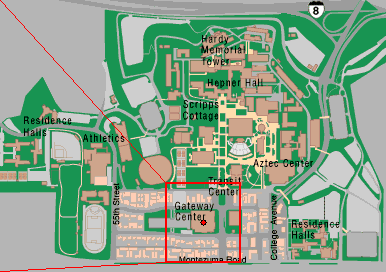 SDSU Gateway Center Map Far