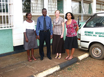 Harriet Nantaba, Dr. Haruna Lule, Dr. Kiene, Dr. Harman Arora. Photo by Harman Arora