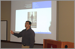 Dr. Antonio Palacios presenting
