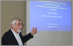 Dr. Edward Riley presenting