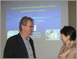 Dr. Ralph-Axel Mueller presenting