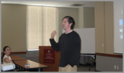 Dr. Tom Huxford presenting