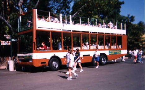 double decker tour bus